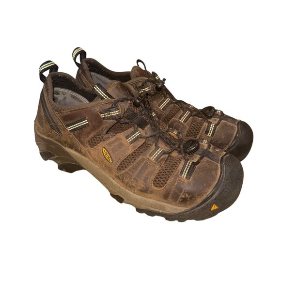 Keen Utility Atlanta Steel Toe Hiker Brown Leather Sandal shoe 10EE ASTM F2413 - Picture 3 of 10